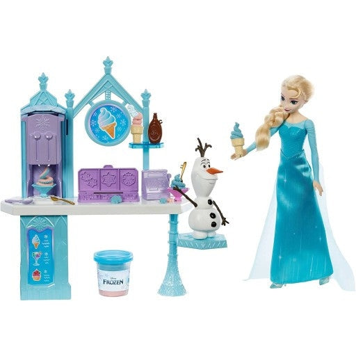 Disney Frozen Fashion Doll Elsa & Olaf's Ice Cream Cart By Mattel - Medaid International