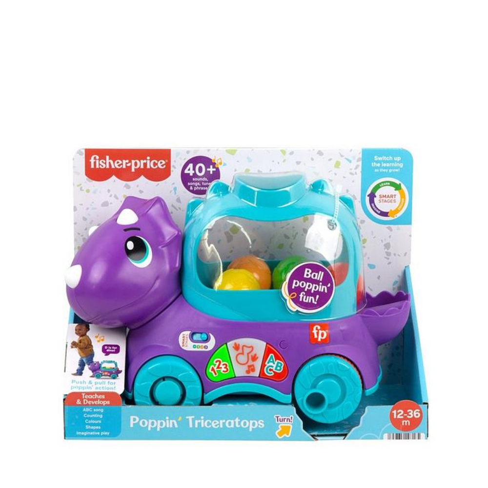 Fisher Price Poppin' Dino- QE By Mattel - Medaid International