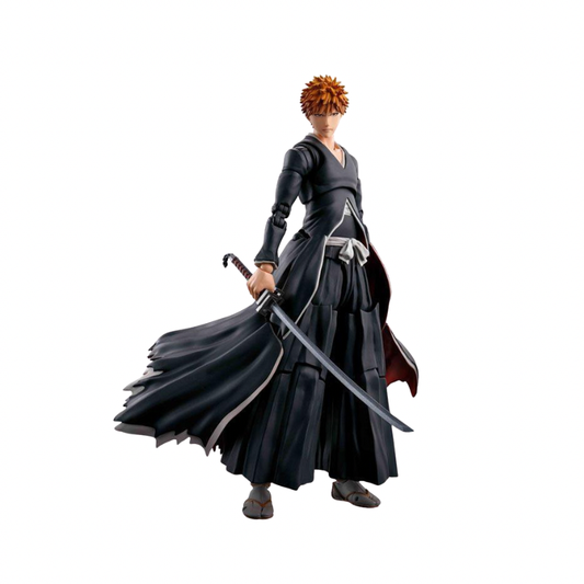 Bleach Ichigo Kurosaki (Getsugatensho Ver.) S.H.Figuarts Action Figure By Bandai Tamashii - Medaid International
