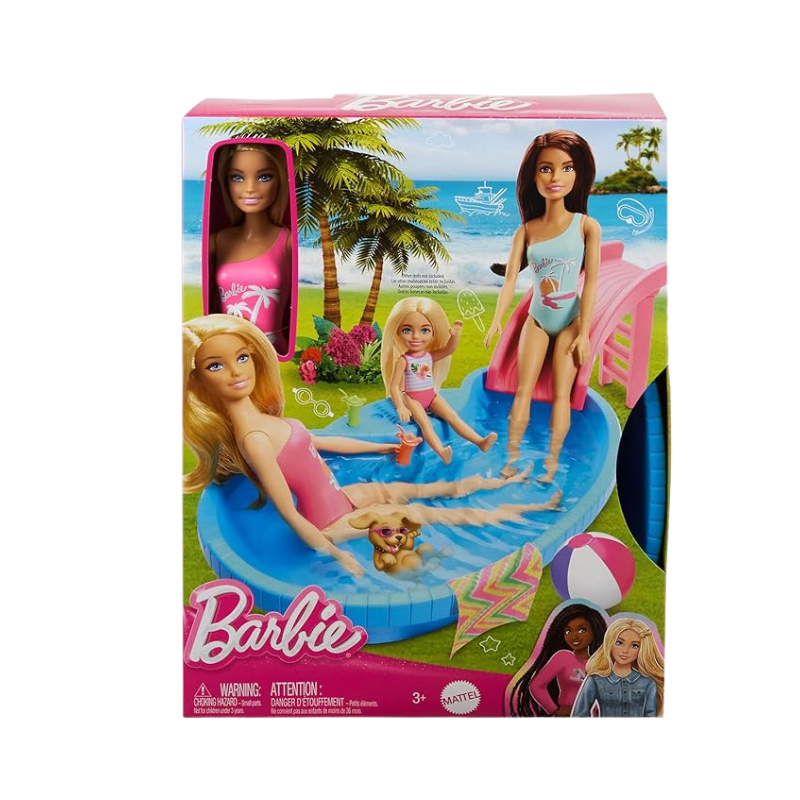 Barbie Barbie  Pool With Doll Toys by Mattel - Medaid International