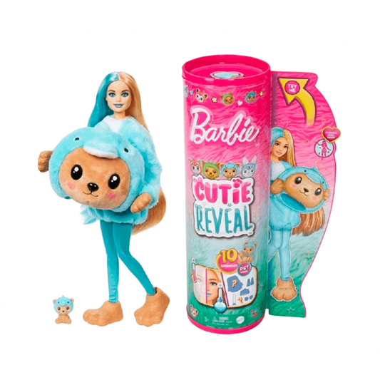 Barbie Barbie Cutie Reveal Costume Cuties Series - Teddy Dolphin Toys by Mattel - Medaid International