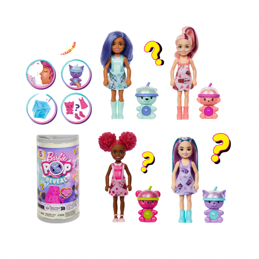 Barbie Brb Chelsea Pop! Reveal Bubble Tea Series Asst.              Toys by Mattel - Medaid International