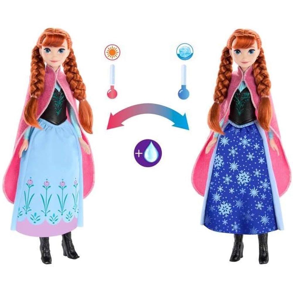 Disney Frozen Fashion Dolls Anna Magical Skirt By Mattel - Medaid International