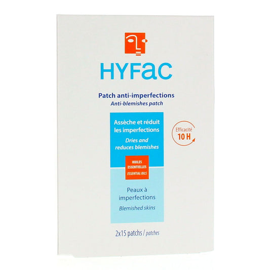 Hyfac Anti-Imperfections Patches, 2 Sachets, 15 Patches Each - Medaid