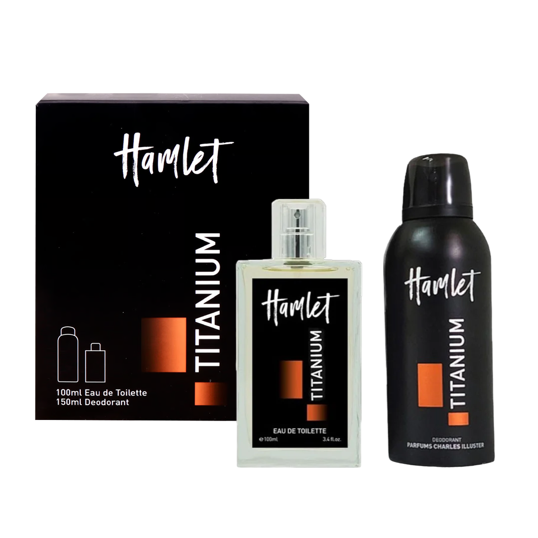 Hamlet Titanium Eau De Toilette Pour Homme Gift Set - Medaid