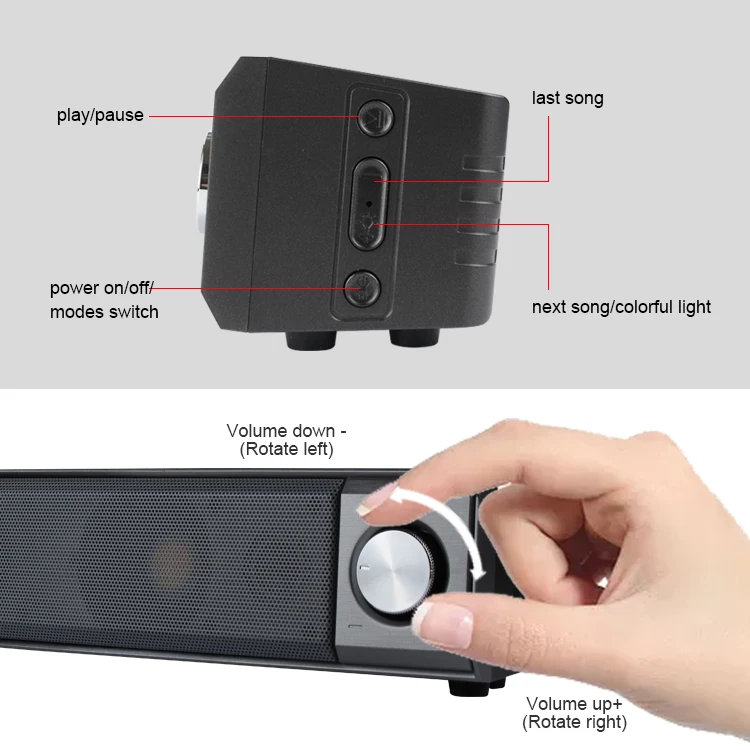 Kisonli LED-909 10W Portable Wireless Bluetooth Speaker - Medaid International