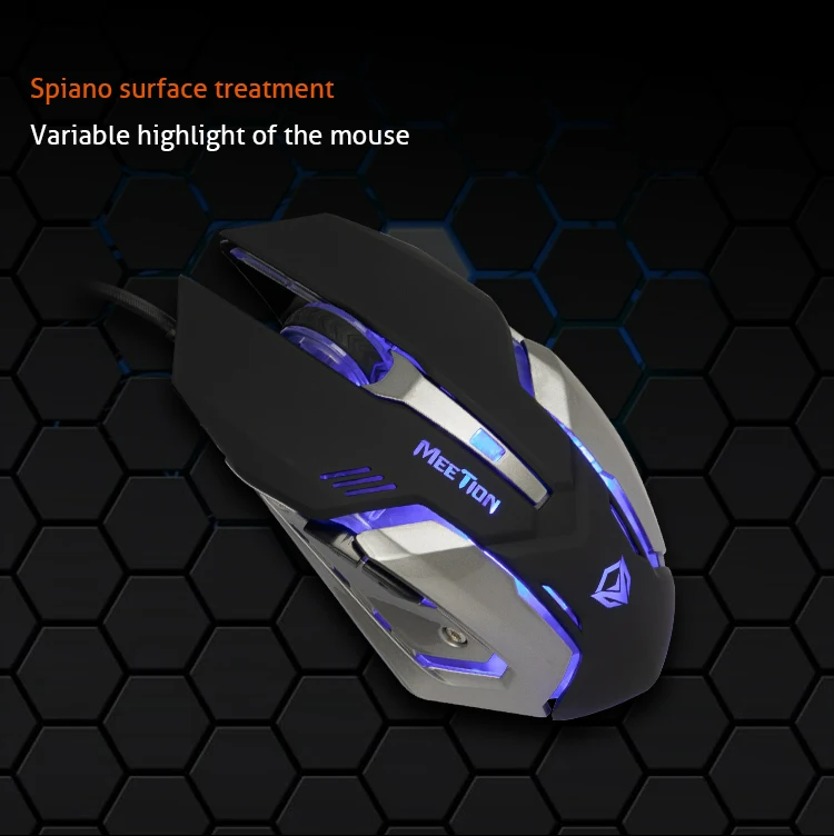 Meetion M915 Breathing LED Backlit Gaming Mouse - Medaid International