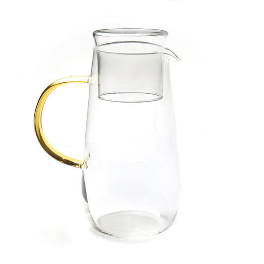 1300 ML, 2-Piece Heat-Resistant Borosilicate Glass Pitcher with Glass Cup - Medaid - Lebanon