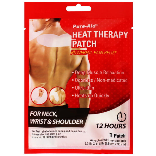 Pure-Aid Heat Therapy Powerful Pain Relief Patch - Medaid - Lebanon