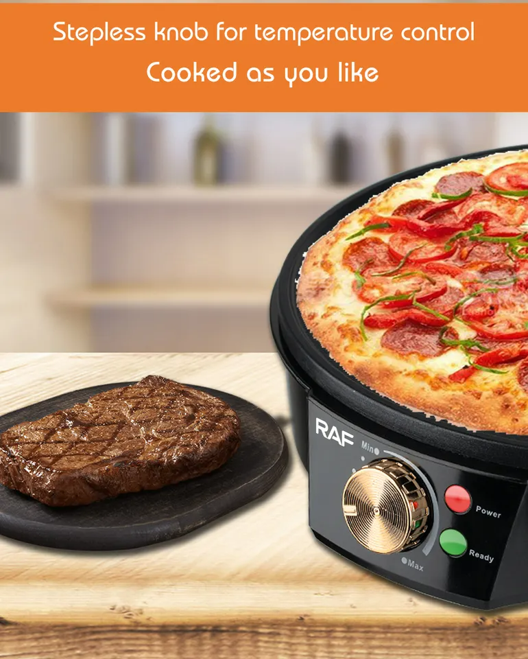 1200W Mini Aluminum Crepe Maker Pan Commercial Pancake Pan Cake Electric Crepe Maker R528 - Medaid International