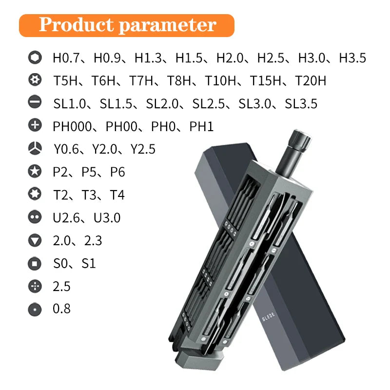 46-in-1 S2 Steel Magnetic Screwdriver Tool Kit - Medaid International