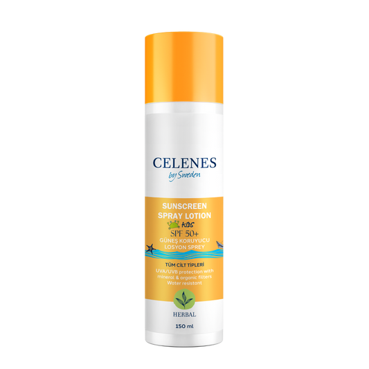 Celenes Herbal Full Protection & Natural Sunscreen Spray Lotion For Kids SPF 50+ - 150 ml - Medaid