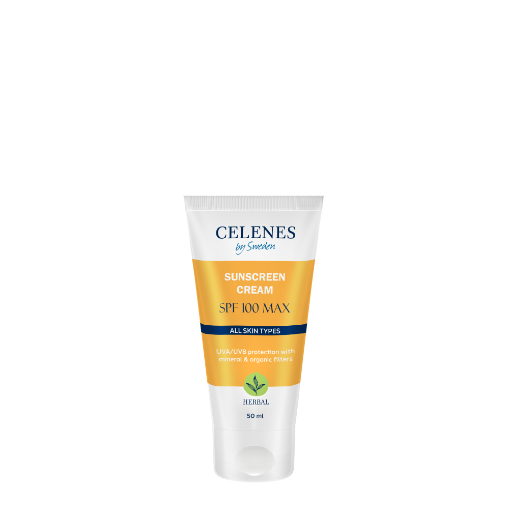 Celenes Herbal Full Protection & Natural Sunscreen Cream SPF 100 Max- 50 ml - Medaid