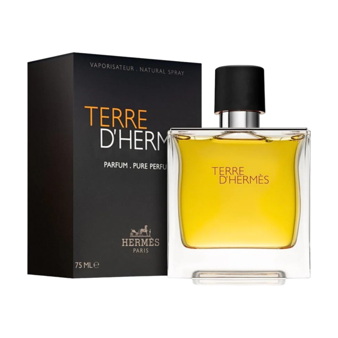 Hermes Terre D'hermes Parfum Pure Perfume Pour Homme - 2 Sizes - Medaid