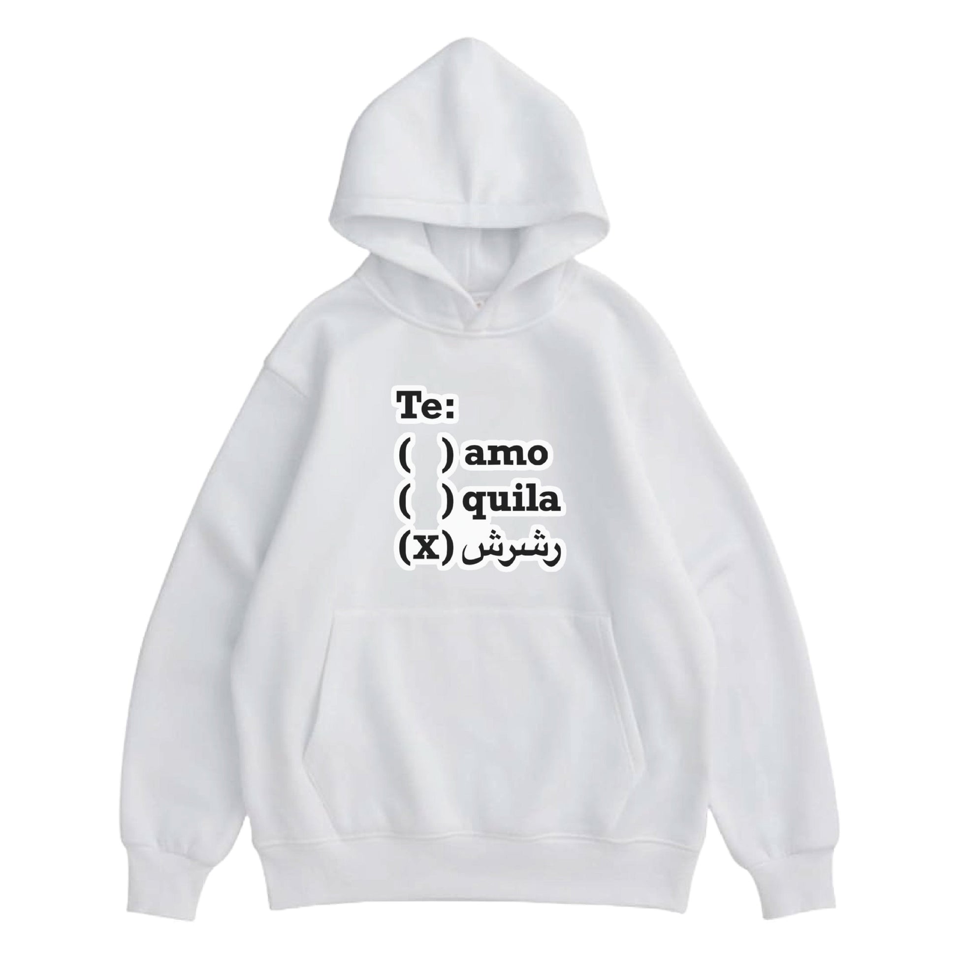 Hoodie "Te Amo" White - Medaid International