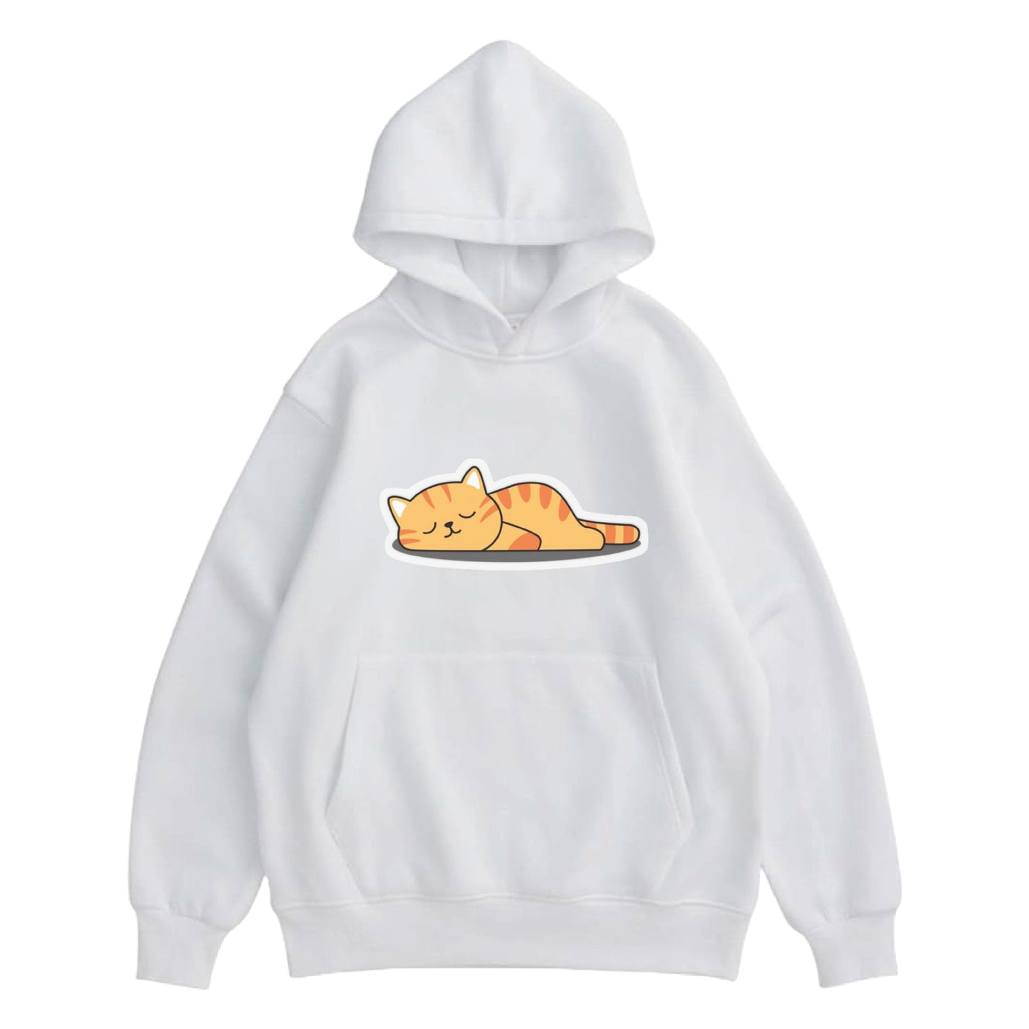 Hoodie "Sleepy Cat" White - Medaid International