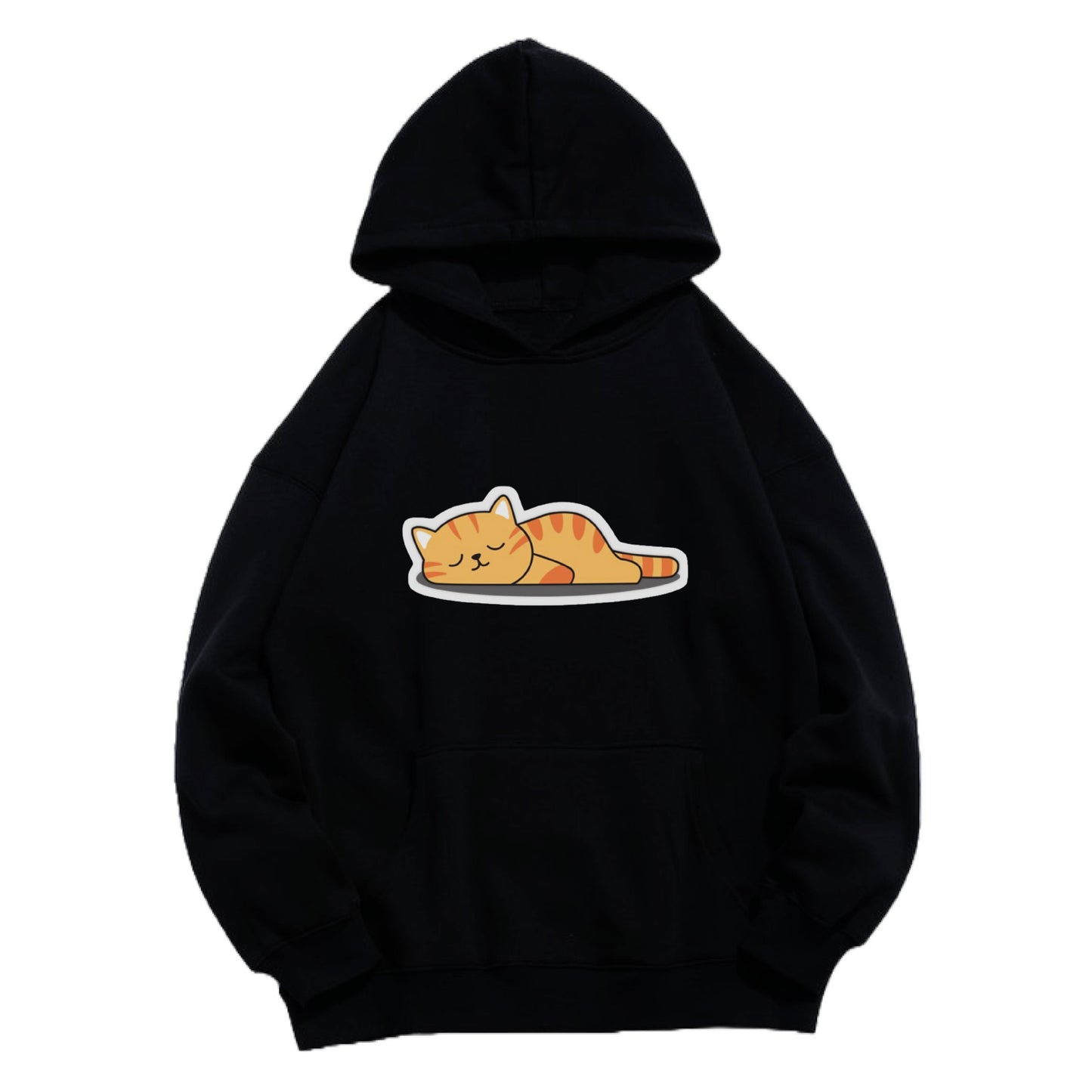 Hoodie "Sleepy Cat" Black - Medaid International