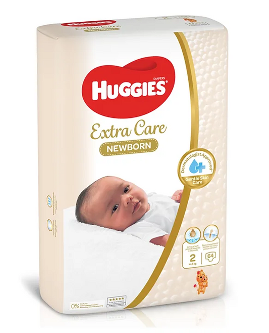 Huggies Diapers Baby Couches Value Pack Size 2 - 64 Pieces (4 to 6 kgs) - Medaid - Lebanon