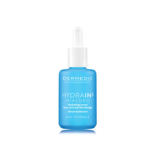 Dermedic Hydrain3 Hydrating Serum For Face & Neck & Décolletage - 30 ml - Medaid