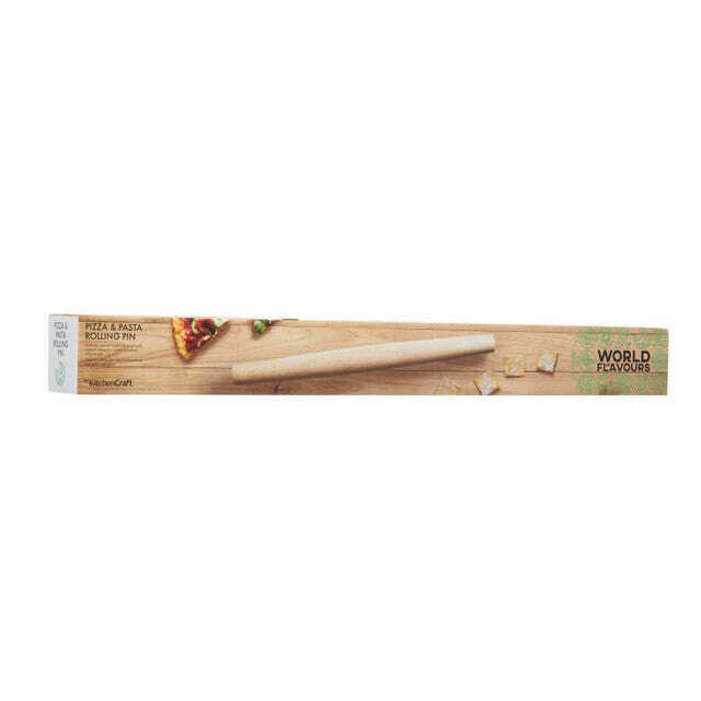 World of Flavours Italian Wooden Rolling Pin - Medaid International