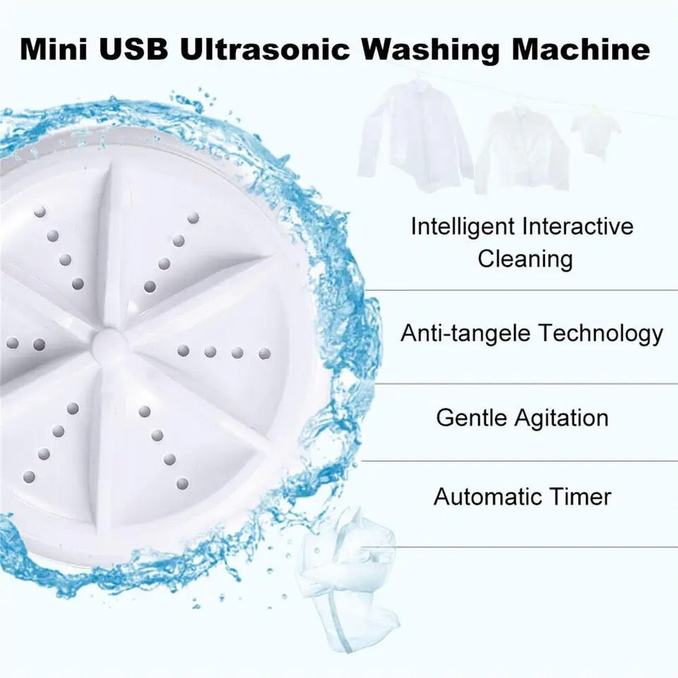 Newtic Ultrasonic Turbine Mini Washing Machine - Medaid International