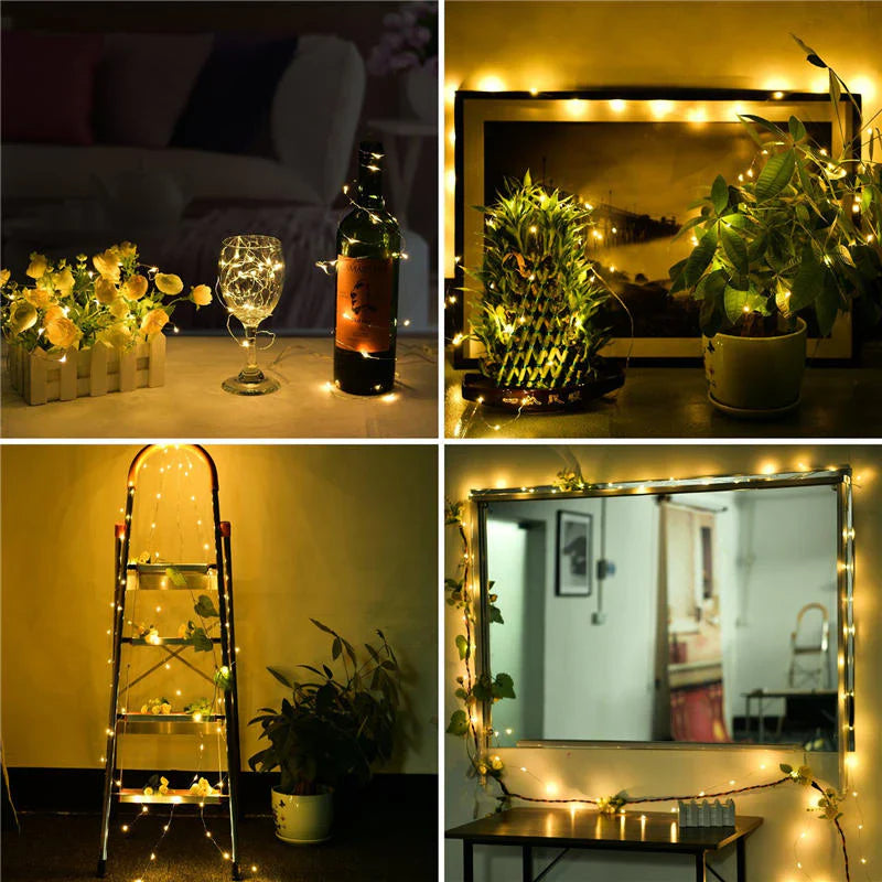 500 LED Fairy Copper String Lights 50 Meter Waterproof Multicolors Light Christmas - Medaid International