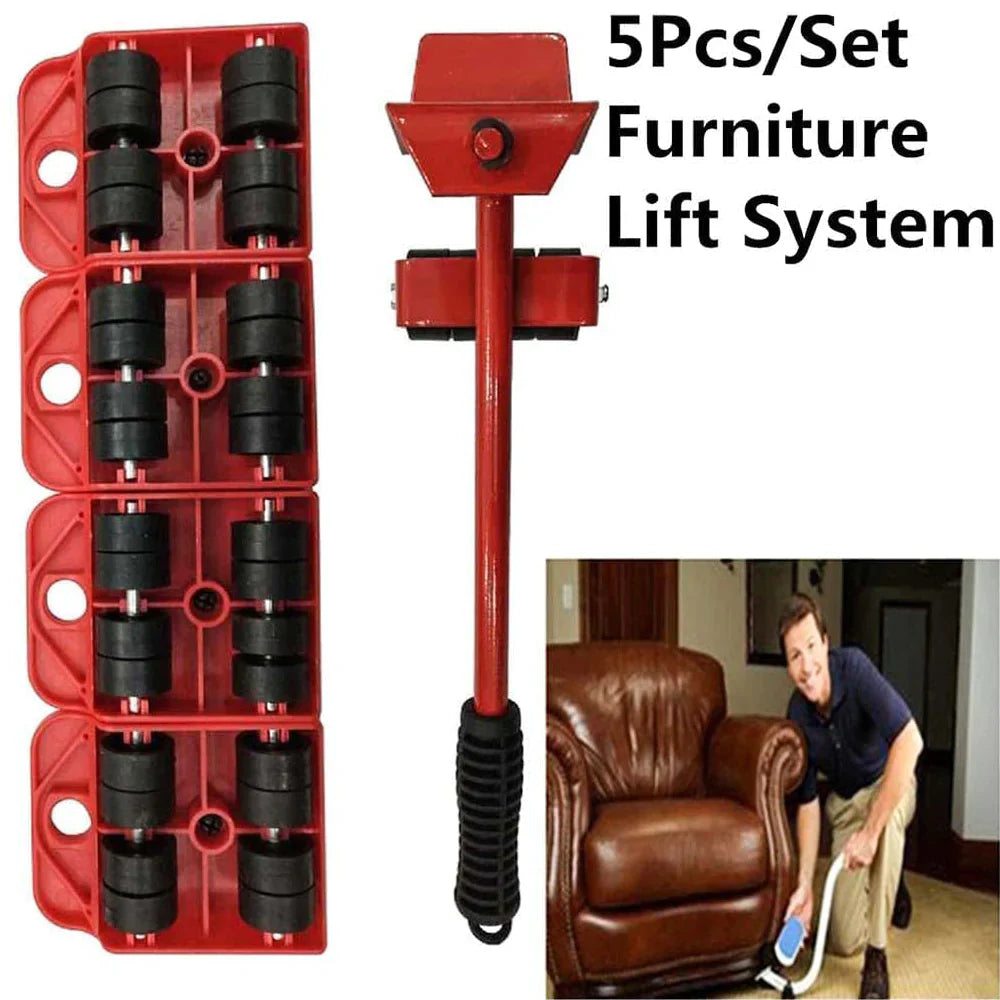 Easy Lifter Tool Moving Helpers System With 4 Wheel Sliders - Medaid International