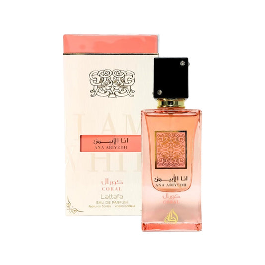 Ana Abiyedh Coral Eau De Parfum by Lattafa – Fruity & Floral perfume - Medaid International