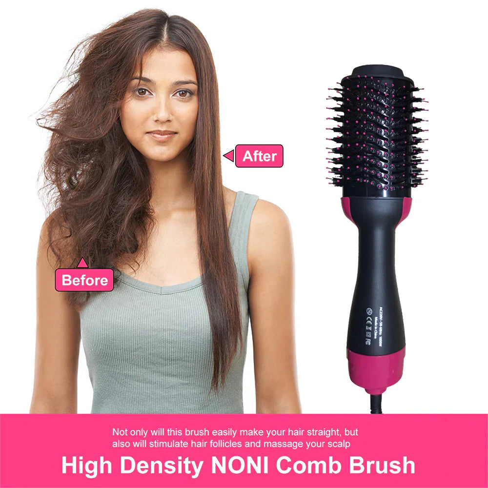 Hair Dryer And Styler Hot Air Brush- 1000W - Medaid International