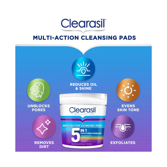Clearasil Ultra 5 In 1 Cleansing Pad 65 Pads - Medaid International