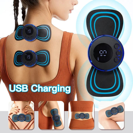 EMS Mini Portable Electric Neck, Back & Body Pain Relief Massager - Medaid International