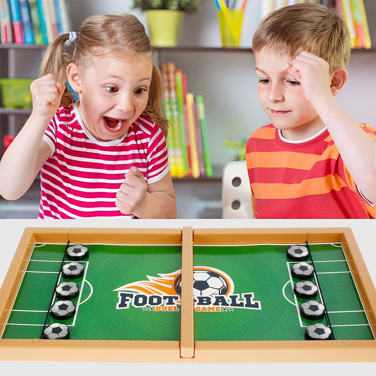 Interactive Fast Sling Puck Game for Kids | Soccer & Basketball Table Board Toy | Parent-Child Educational Battle Game - Medaid International
