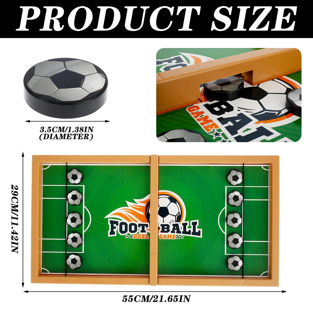 Interactive Fast Sling Puck Game for Kids | Soccer & Basketball Table Board Toy | Parent-Child Educational Battle Game - Medaid International