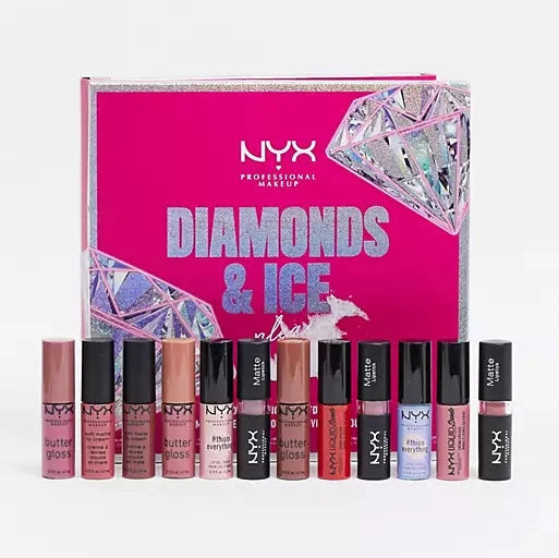 NYX PROFESSIONAL MAKEUP Diamonds & Ice please 12 DAY LIPSTICKS - Medaid International