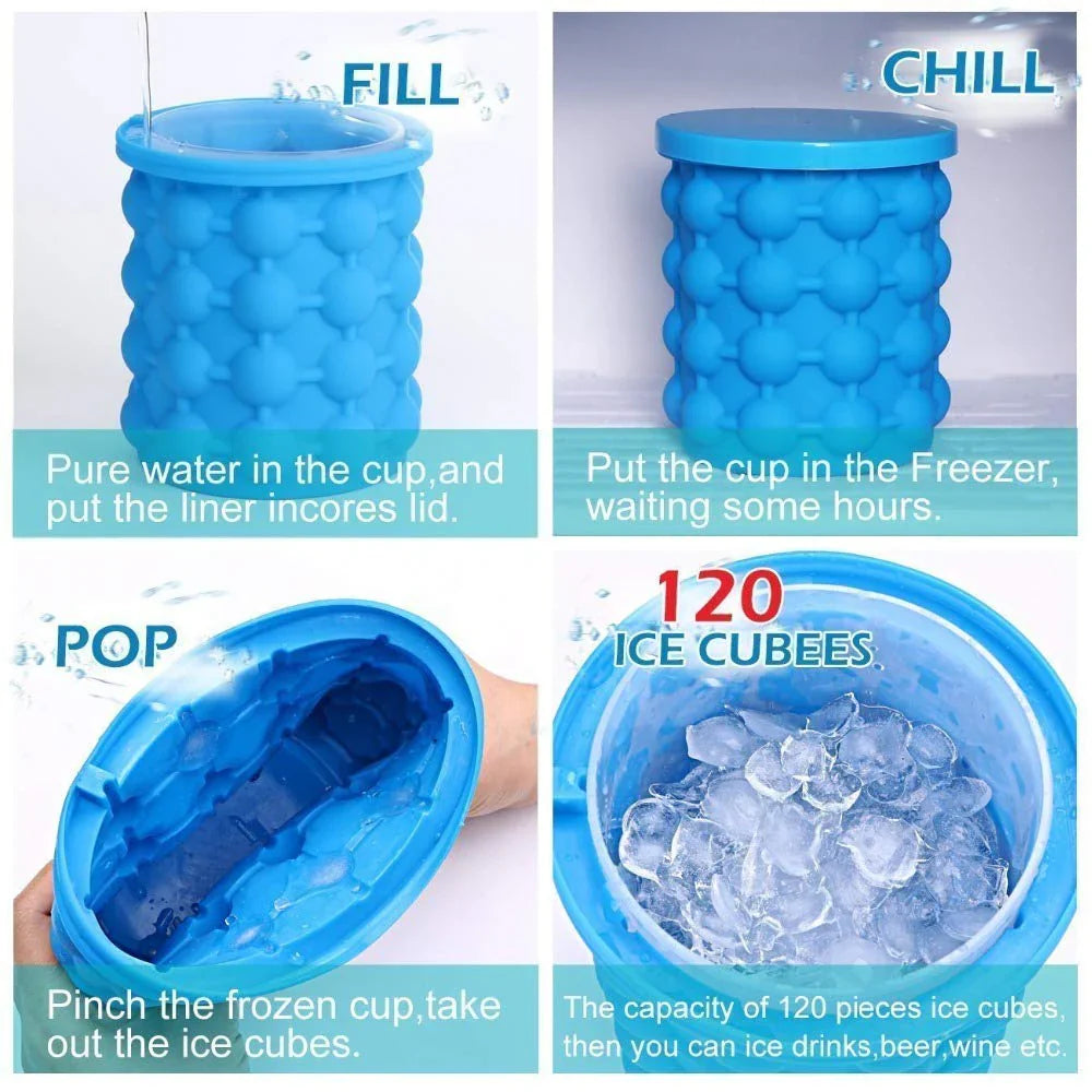 Wishbone Silicone Ice Maker Bucket Ice - Medaid International
