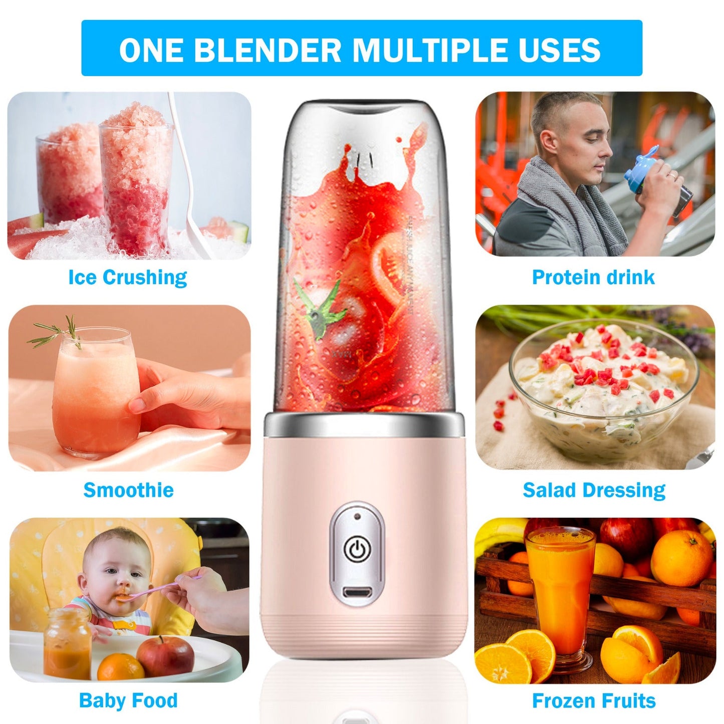 2 in 1 Portable Blender & Cup