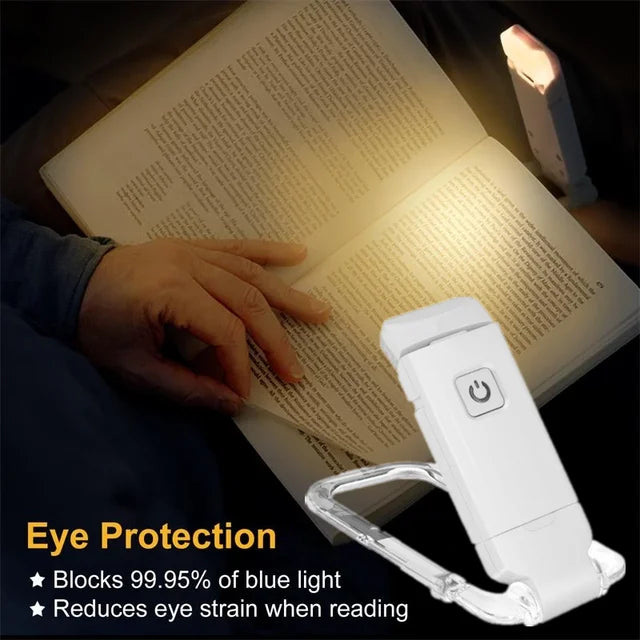 USB Rechargeable Book Light With 3 Levels & Colors - Medaid International