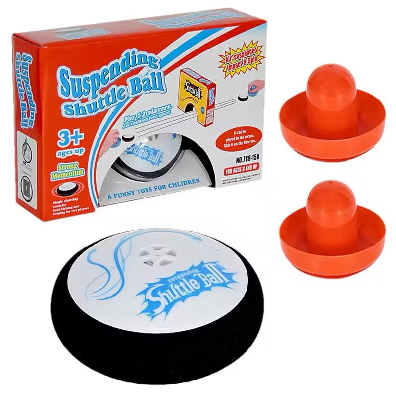 Air Hockey Hover Puck Mini Electric Floating Hockey With 2 Blue Air Hockey Pushers - Medaid International
