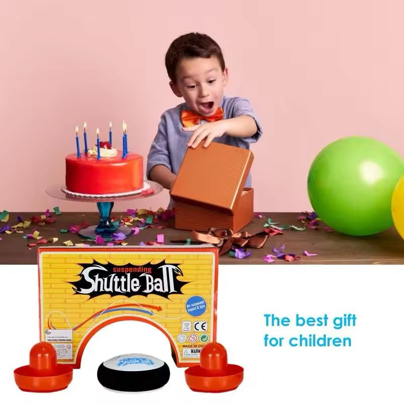 Air Hockey Hover Puck Mini Electric Floating Hockey With 2 Blue Air Hockey Pushers - Medaid International