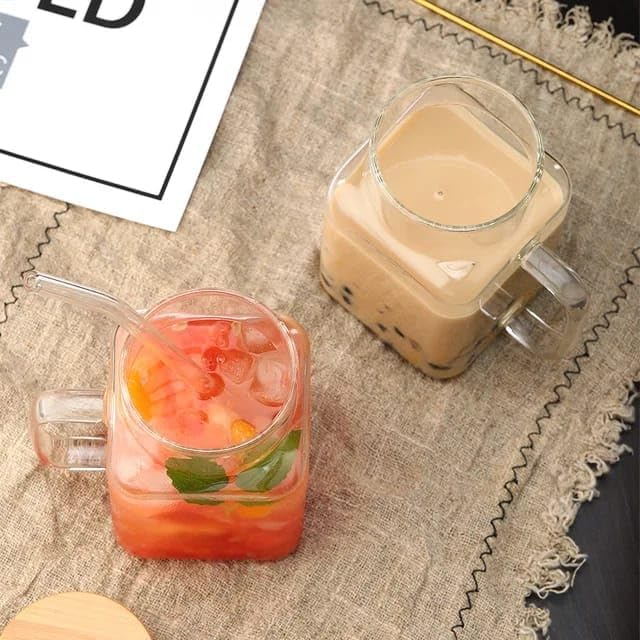 GLASS MUG WITH WOOD COVER kt1263 - Medaid International