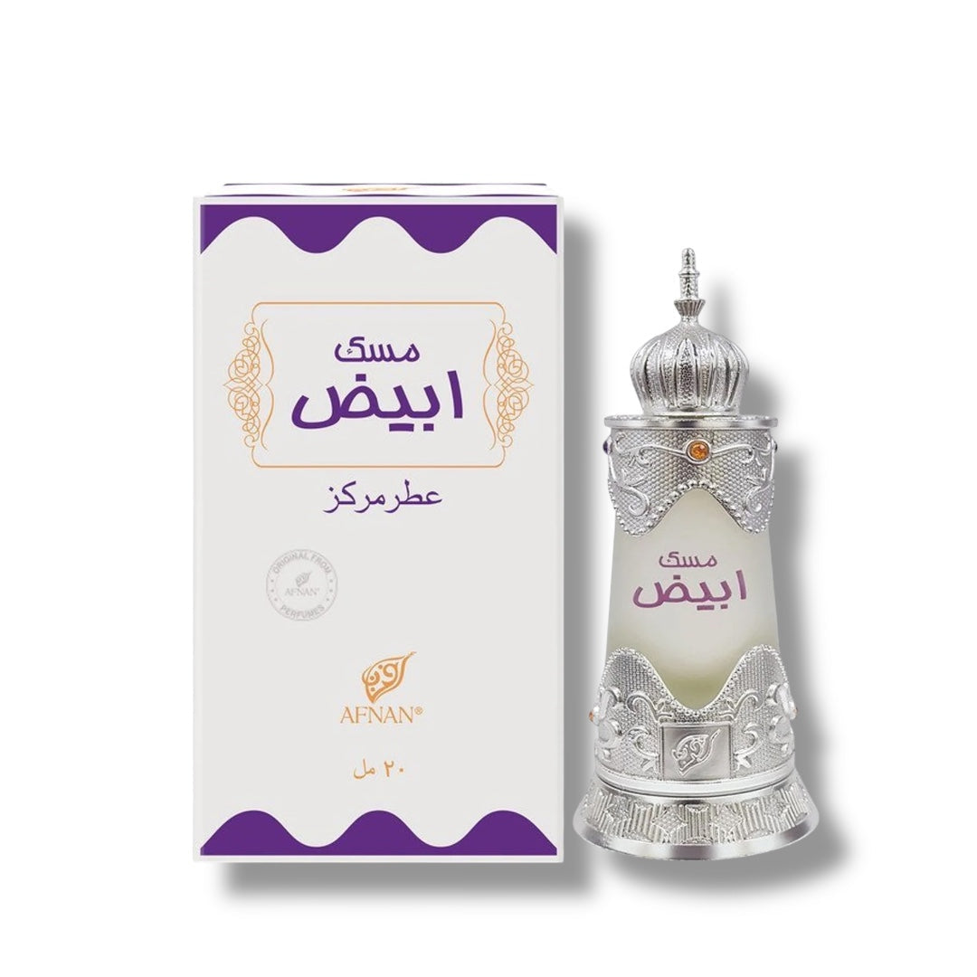 Afnan Musk Abiyad 20ml Concentrated Perfume - Medaid International