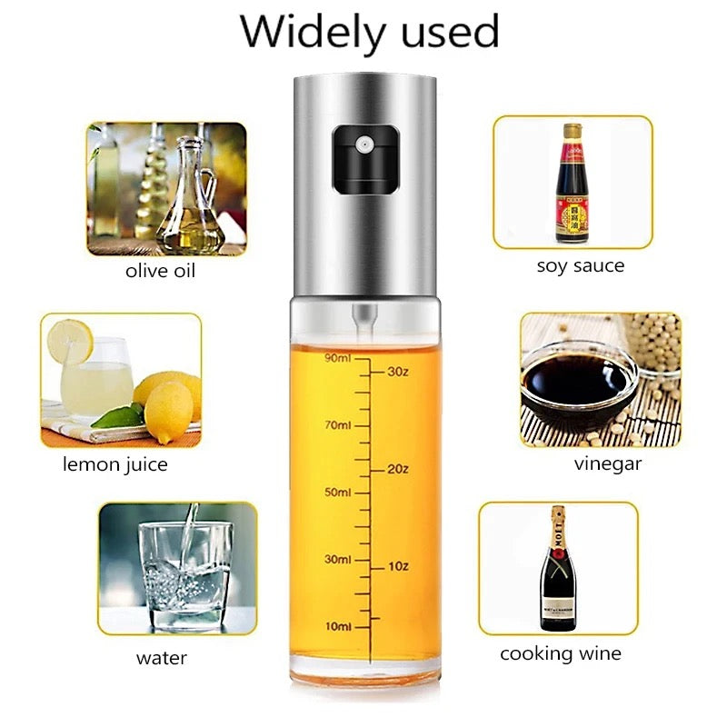 Oil Glass Spray Bottle Spray Oiler With Scale - Medaid International