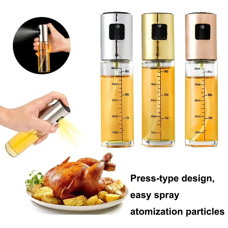 Oil Glass Spray Bottle Spray Oiler With Scale - Medaid International