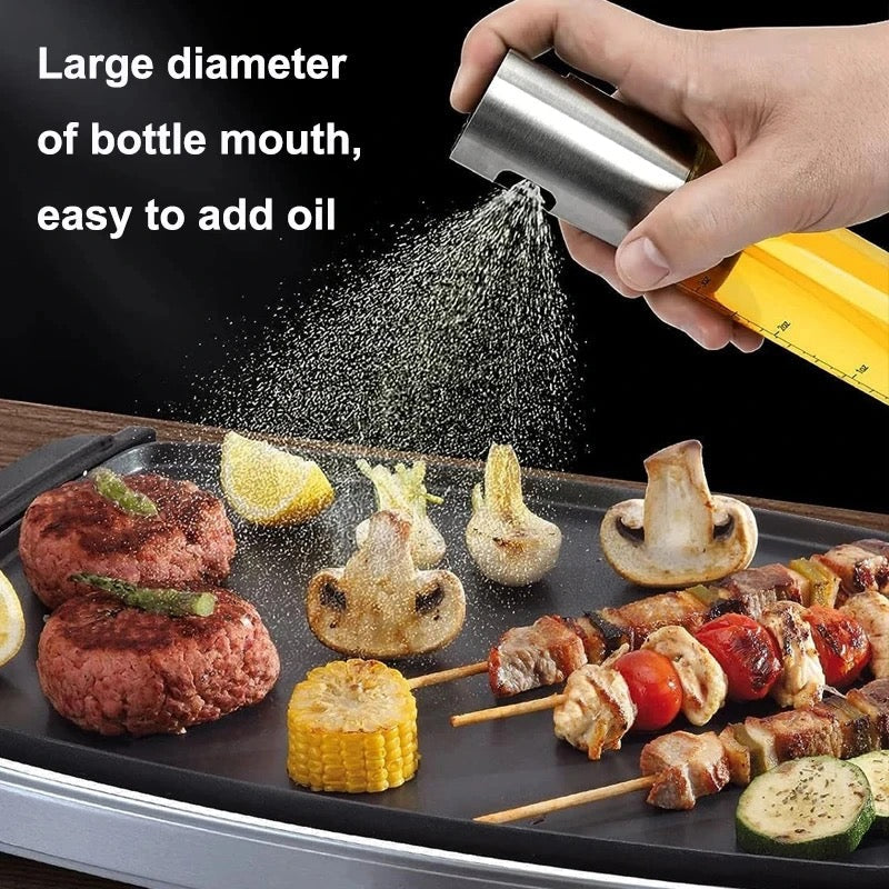 Oil Glass Spray Bottle Spray Oiler With Scale - Medaid International