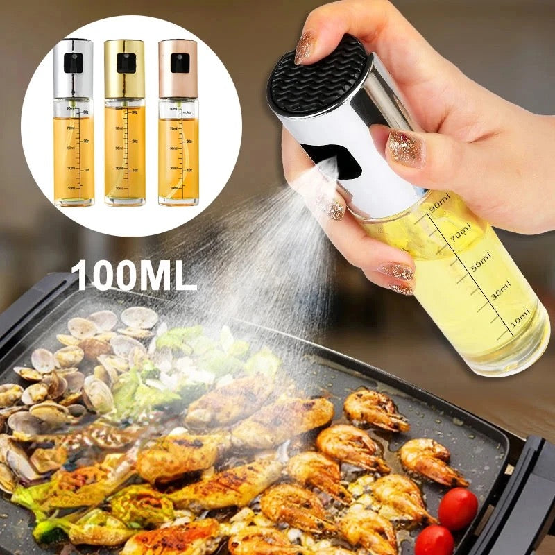 Oil Glass Spray Bottle Spray Oiler With Scale - Medaid International