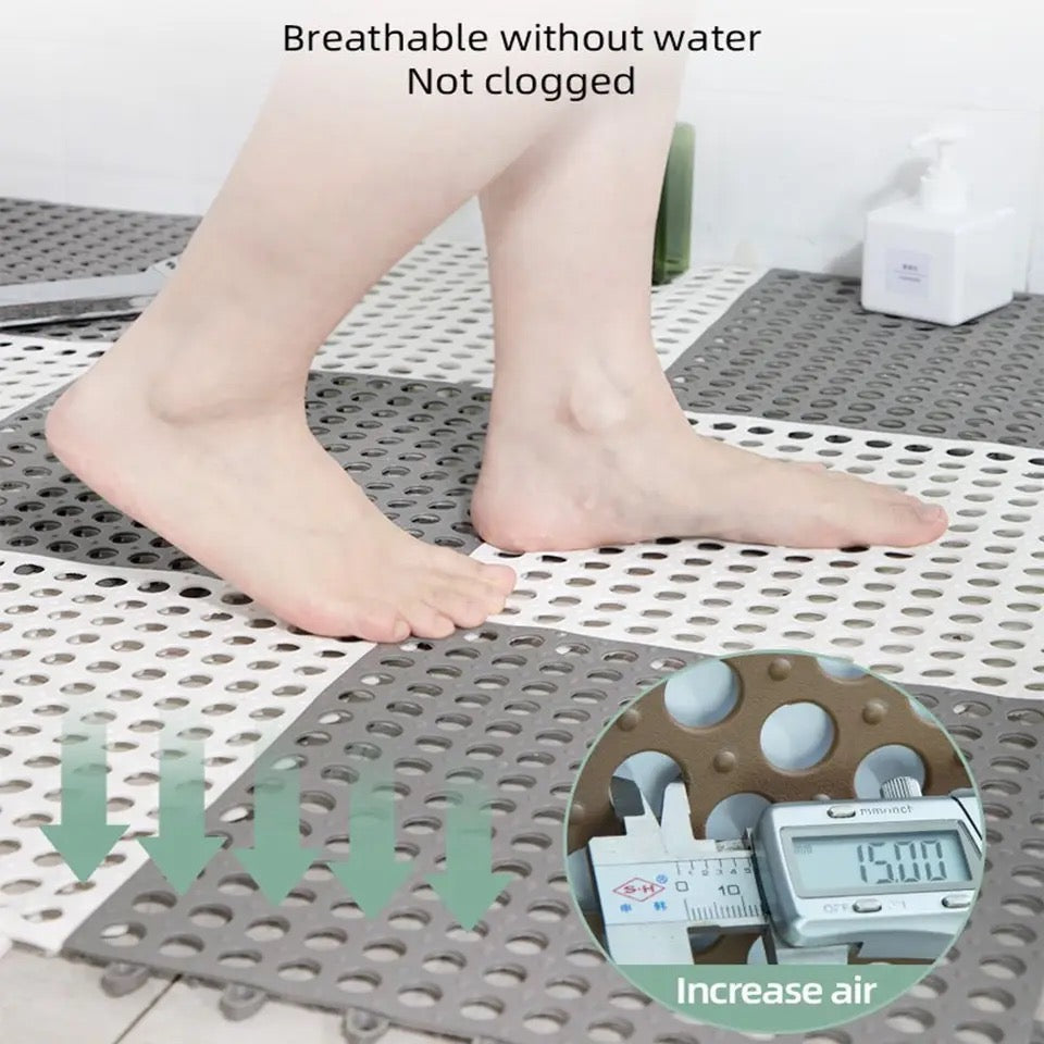 Floor Bathroom Non-slip Mat Toilet Splicing Ground Mat Silicone - Medaid International