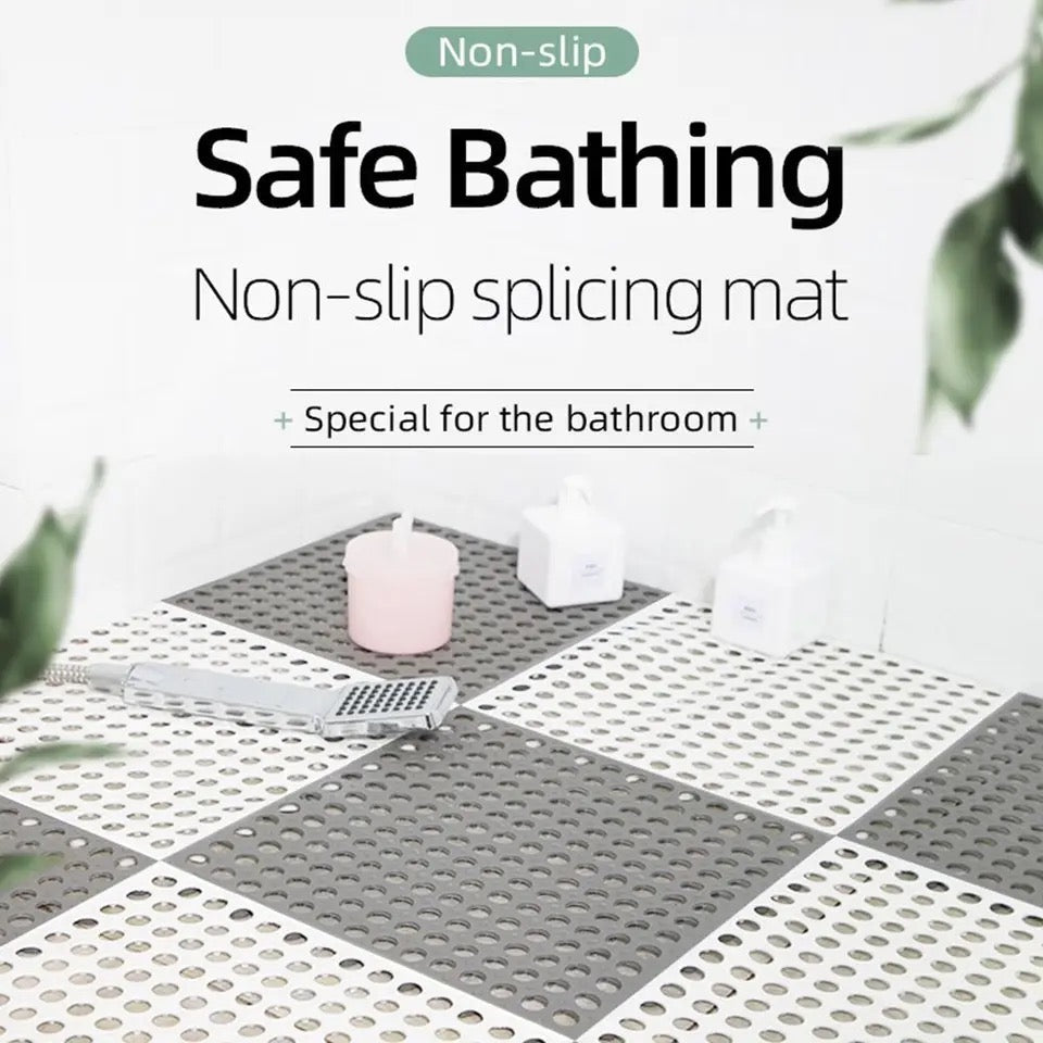 Floor Bathroom Non-slip Mat Toilet Splicing Ground Mat Silicone - Medaid International