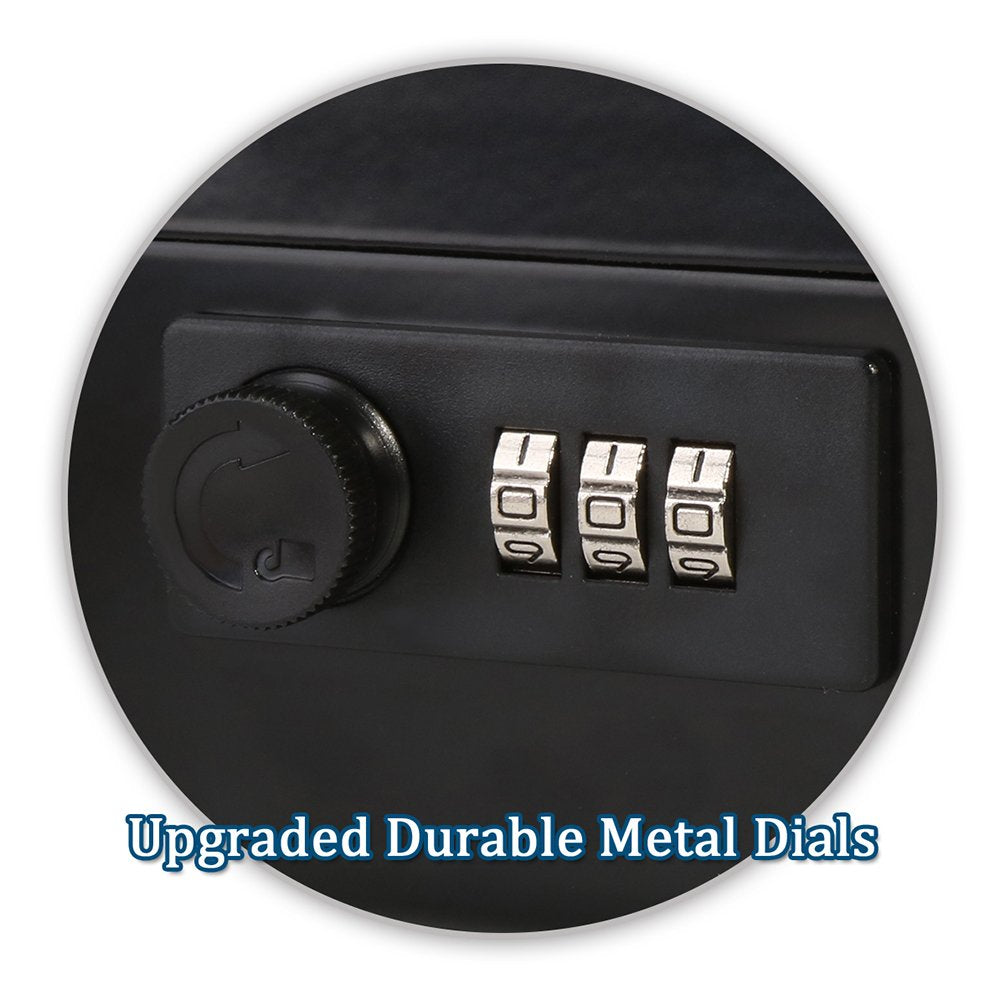 Large Metal Cash Safe Box with Money Tray - Medaid International