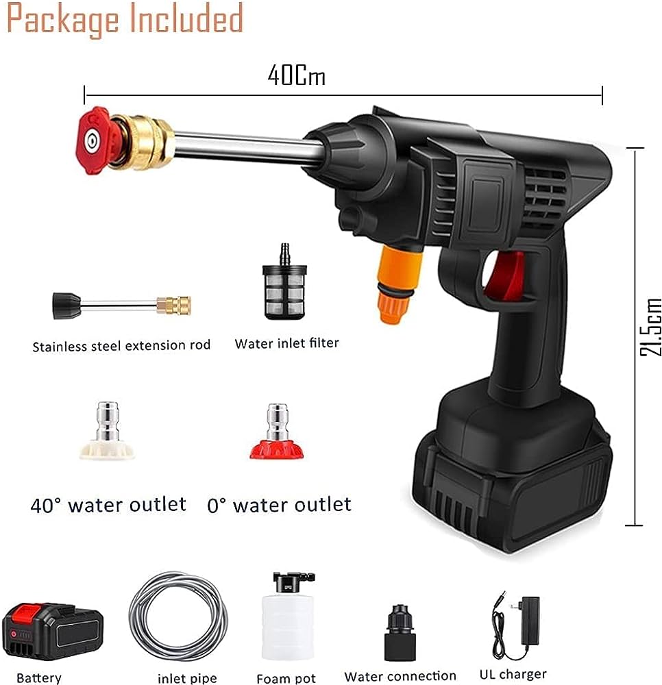 48V Portable Electric Car Water Pressure Washer Power Washer - Medaid International