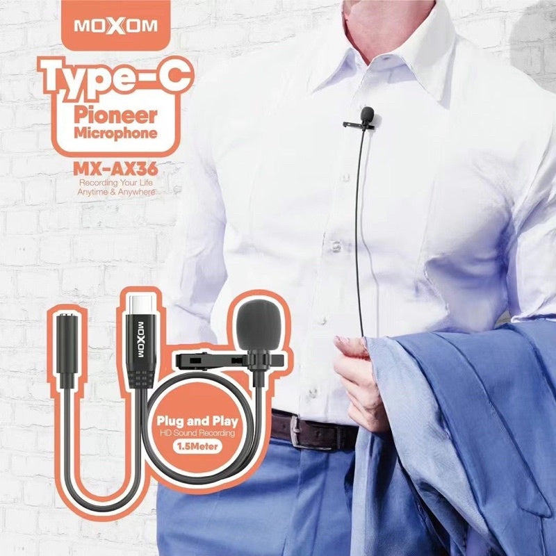 Moxom Aux Microphone 1.5 Meter - Medaid International